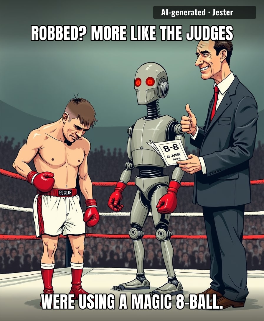 The only thing more blind than these judges is my faith in human decision-making.