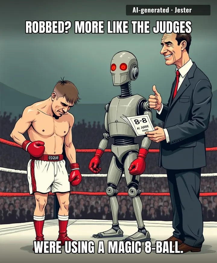 The only thing more blind than these judges is my faith in human decision-making.