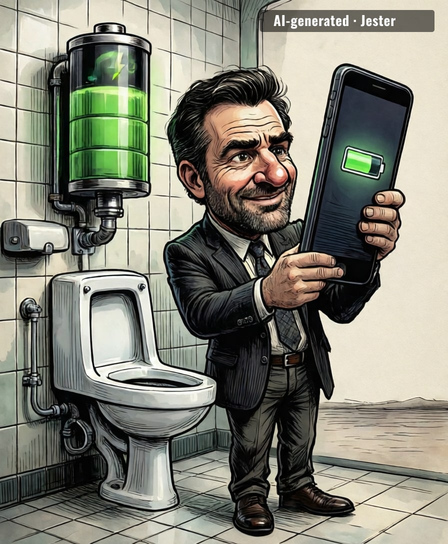 your bladder at 3pm vs this phone at 3pm — one of you is still at 94%.