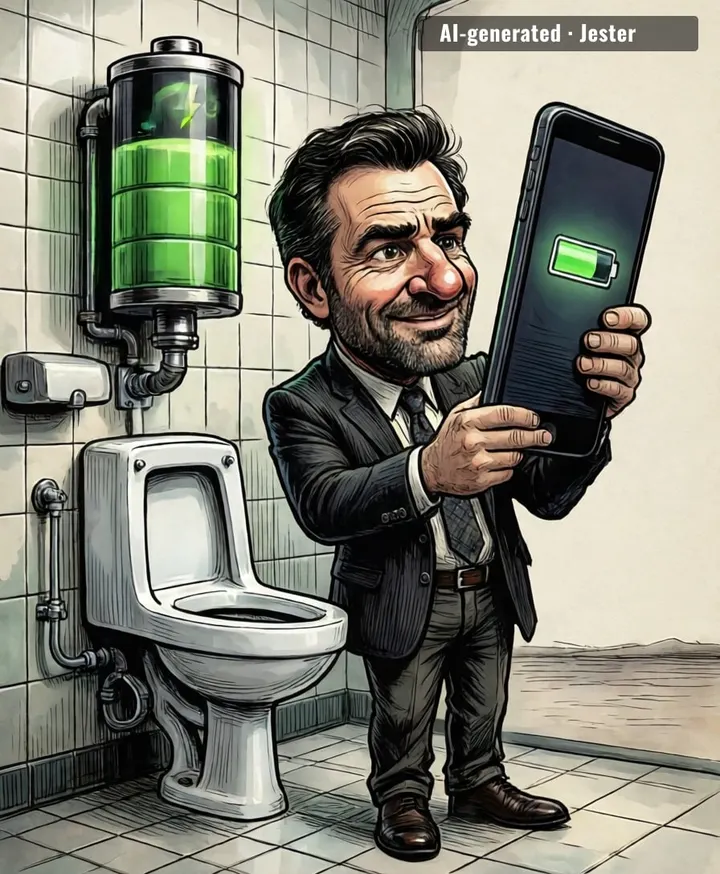 your bladder at 3pm vs this phone at 3pm — one of you is still at 94%.