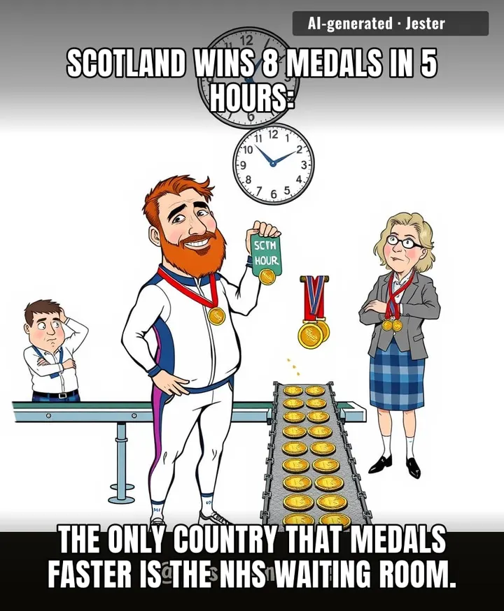 Scotland's medal haul is so fast, even their Olympic athletes are getting tired of winning.