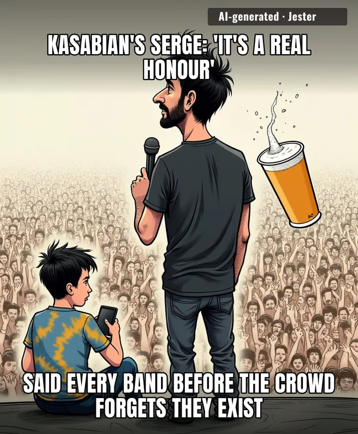 Serge's honour is the same one every festival band feels when they realize the headliner's rider has better snacks than their rider.