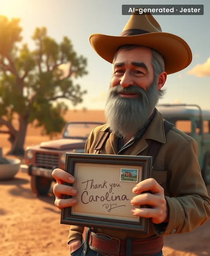 The station owner says he'll never forget the moment he spotted her under the mulga tree – and neither will her parents.