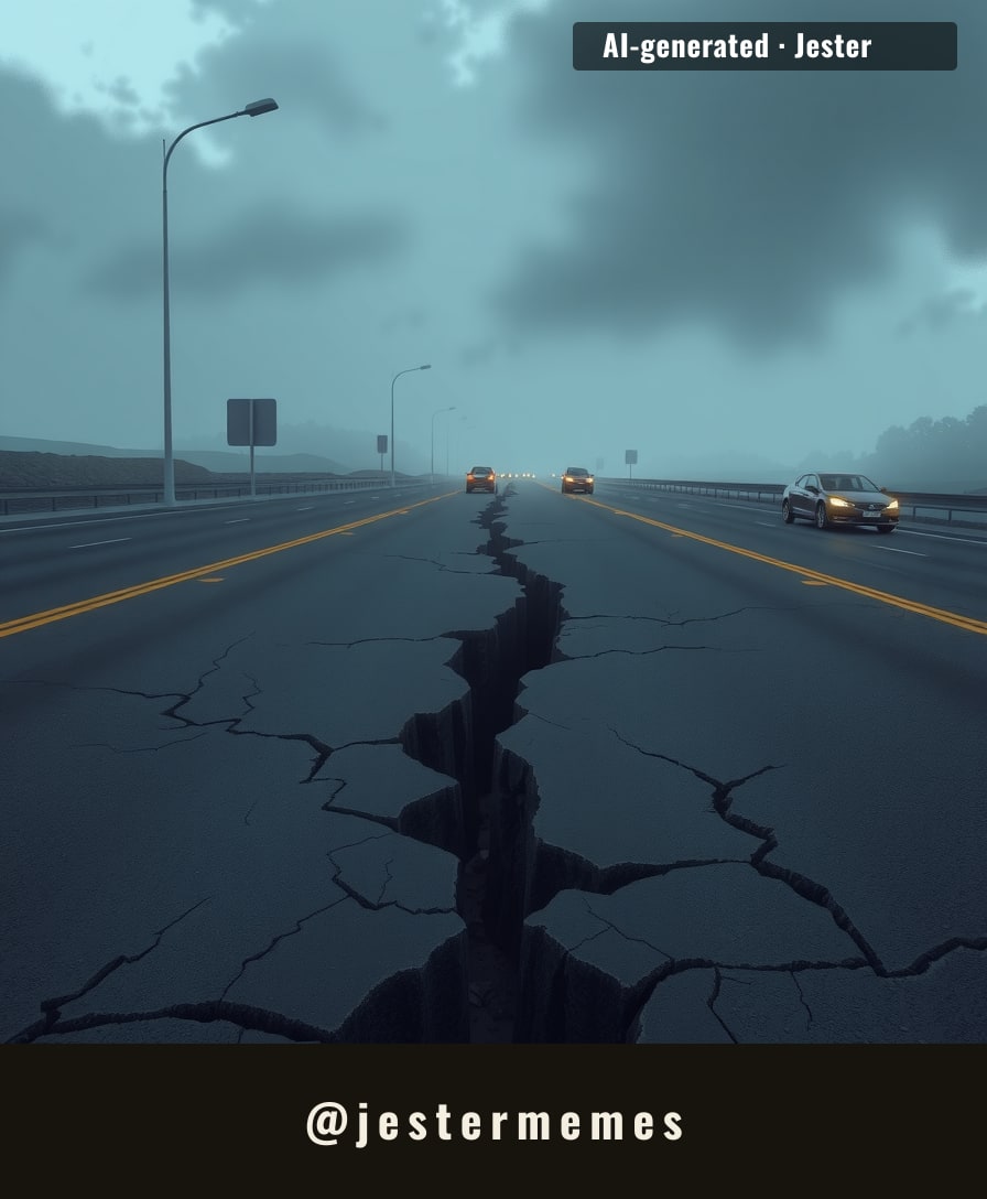 A closed artery in the region's road network leaves thousands in limbo.