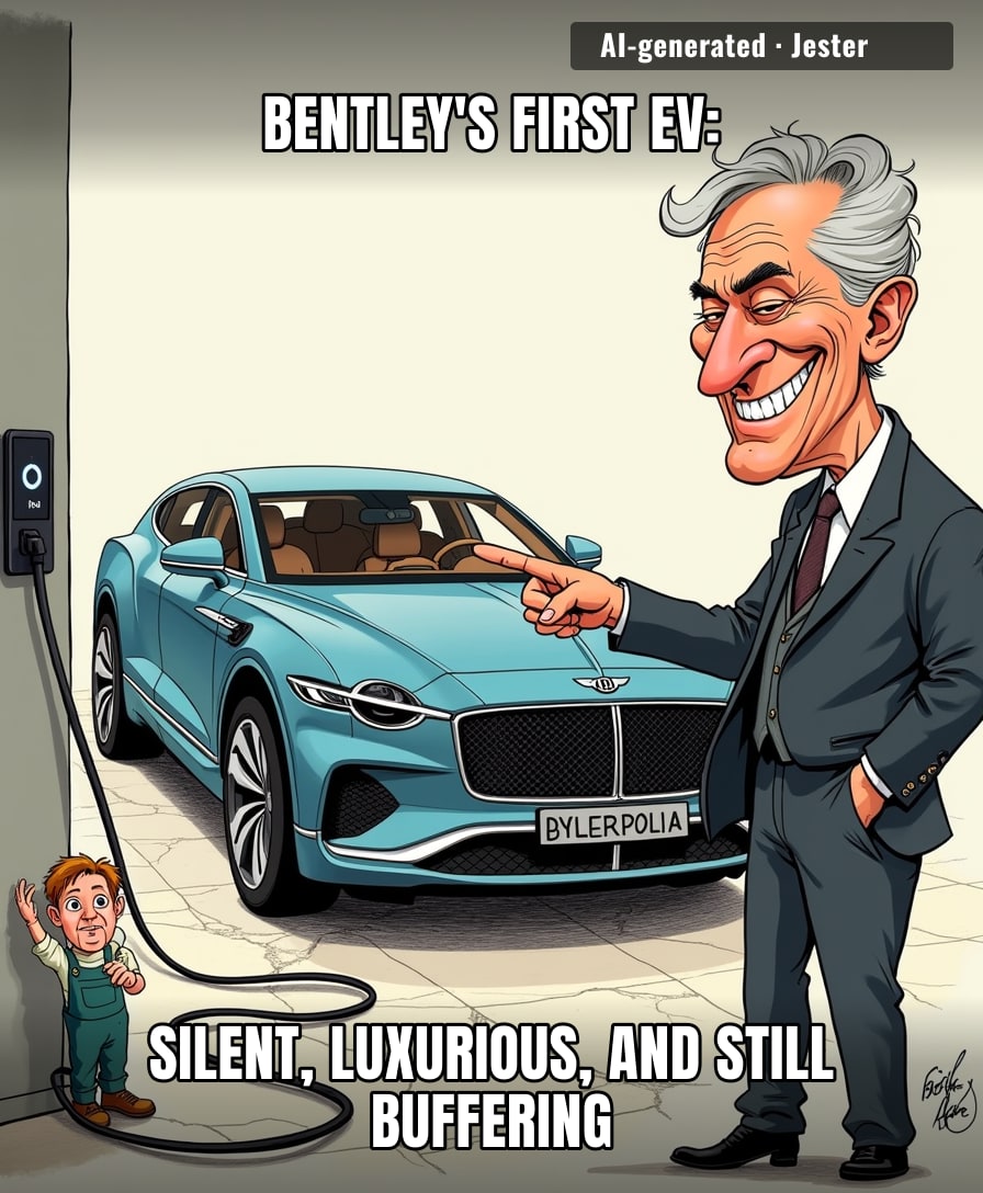Bentley's first electric car costs more than a house and still can't decide whether it wants to be a car or a phone that needs charging.