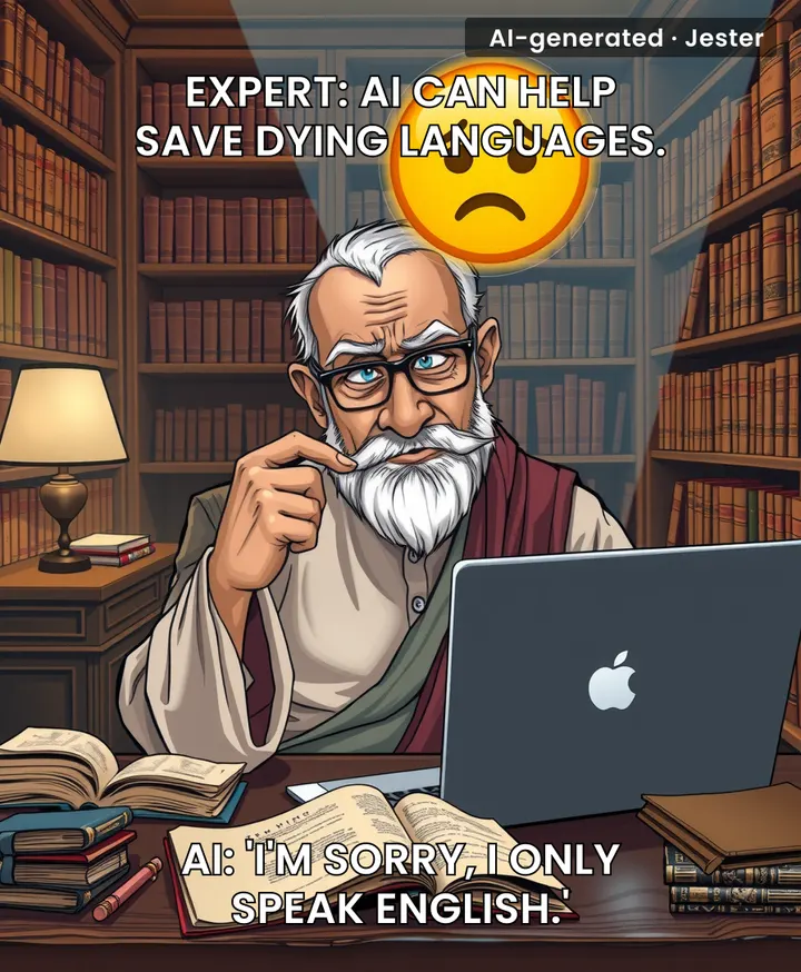 AI's best language preservation trick? Keeping English alive one 'I didn't understand' at a time.