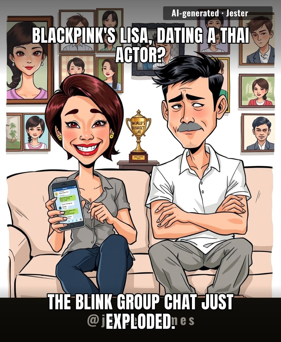 Lisa could date a cardboard cutout and ARMY would still write a 47-part fanfic about it.