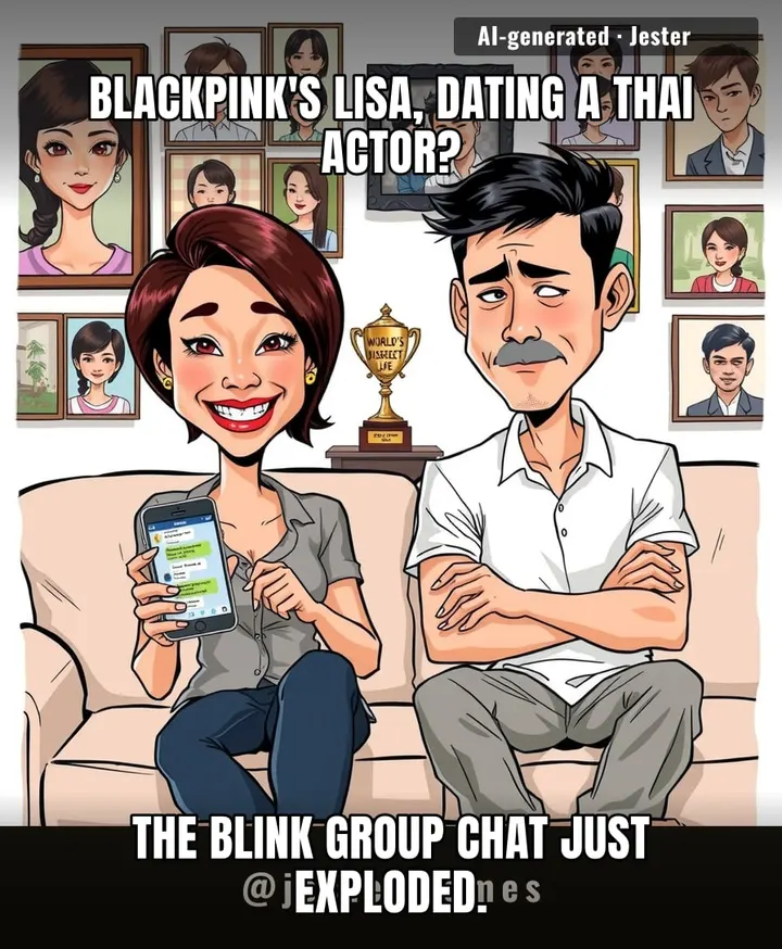 Lisa could date a cardboard cutout and ARMY would still write a 47-part fanfic about it.