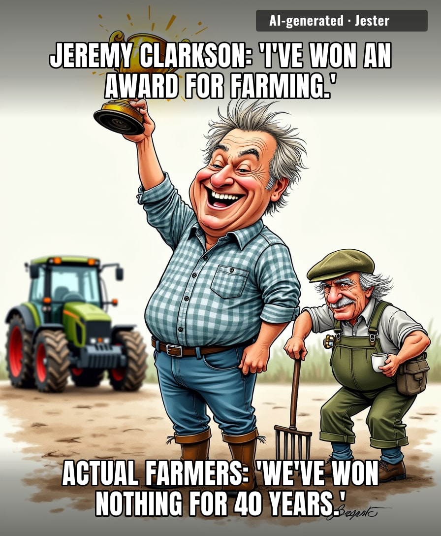Clarkson's Farm wins an NTA while real farmers are still waiting for a weather forecast that's right.