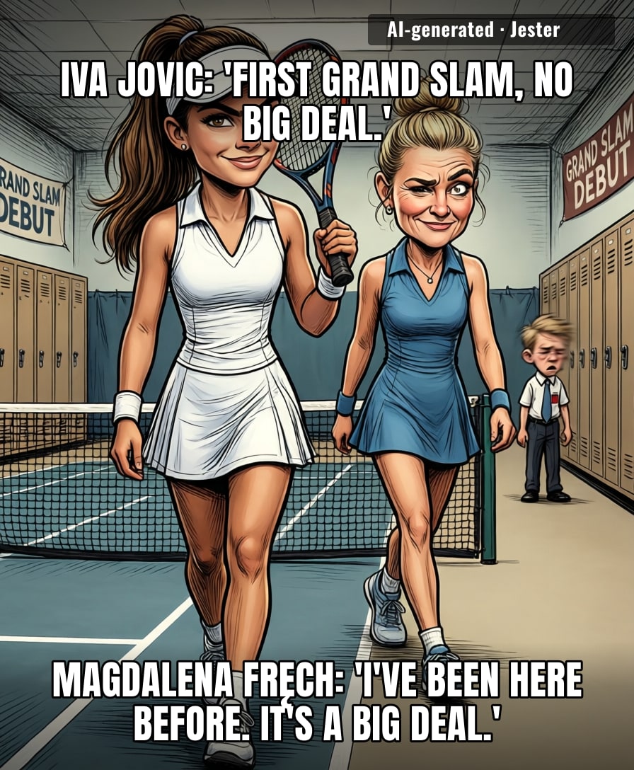 At 18, Iva Jovic is already playing on the biggest stage in tennis while most of us are still trying to figure out how to fold a fitted sheet.