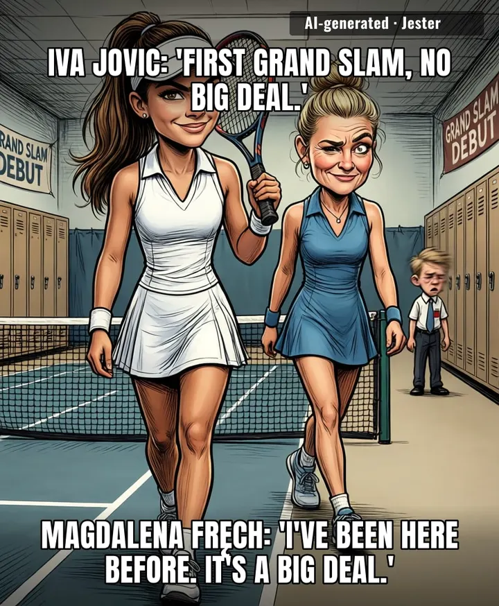 At 18, Iva Jovic is already playing on the biggest stage in tennis while most of us are still trying to figure out how to fold a fitted sheet.