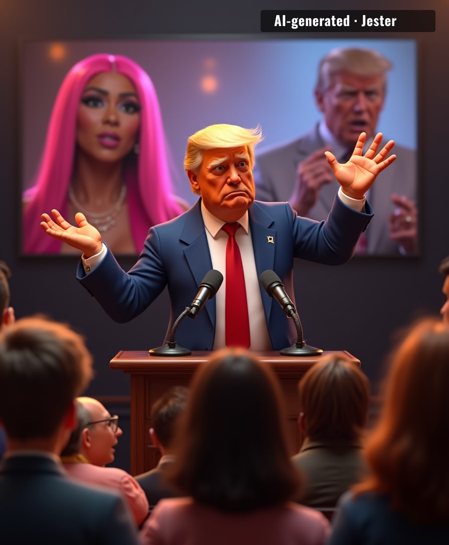 The only thing more confusing than Trump's joke is why he thinks anyone under 50 still listens.