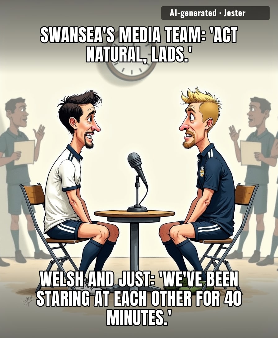 Swansea's PR strategy is just two guys who've never spoken discovering they have to fill 90 seconds of air together.