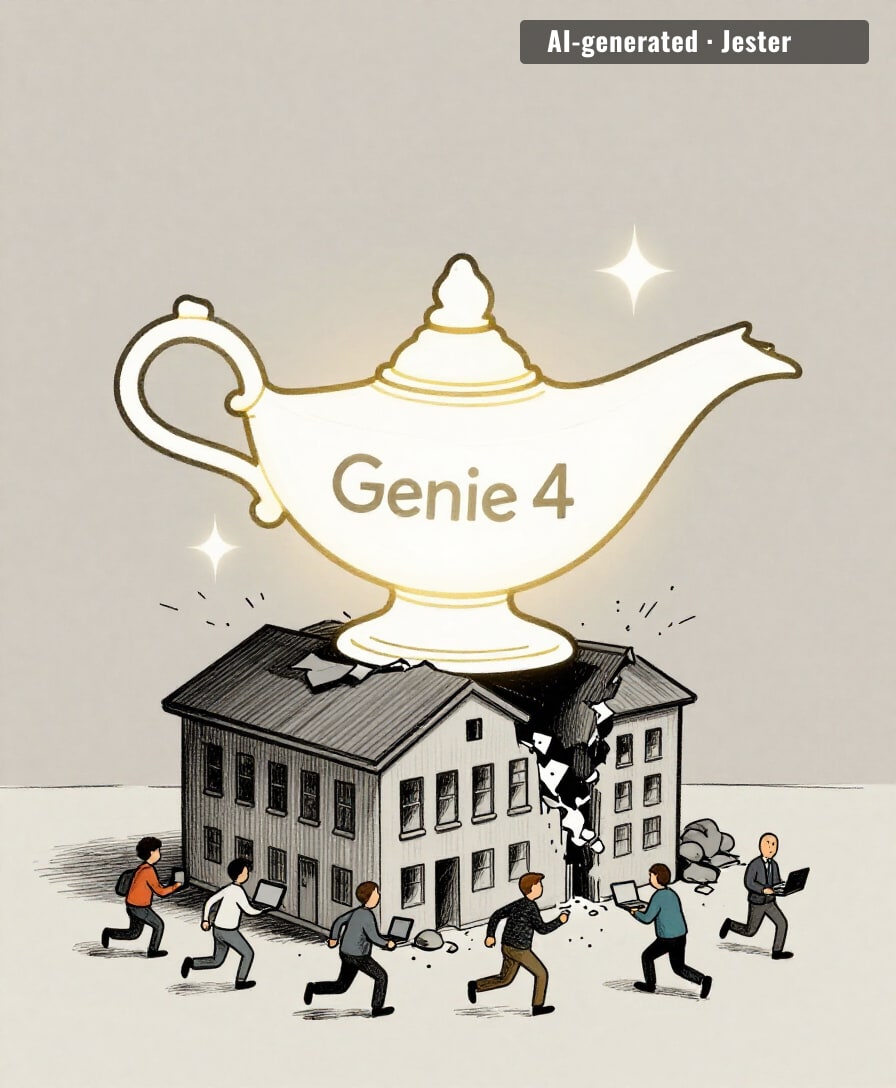 Genie 4 is so powerful it started simulating layoffs.