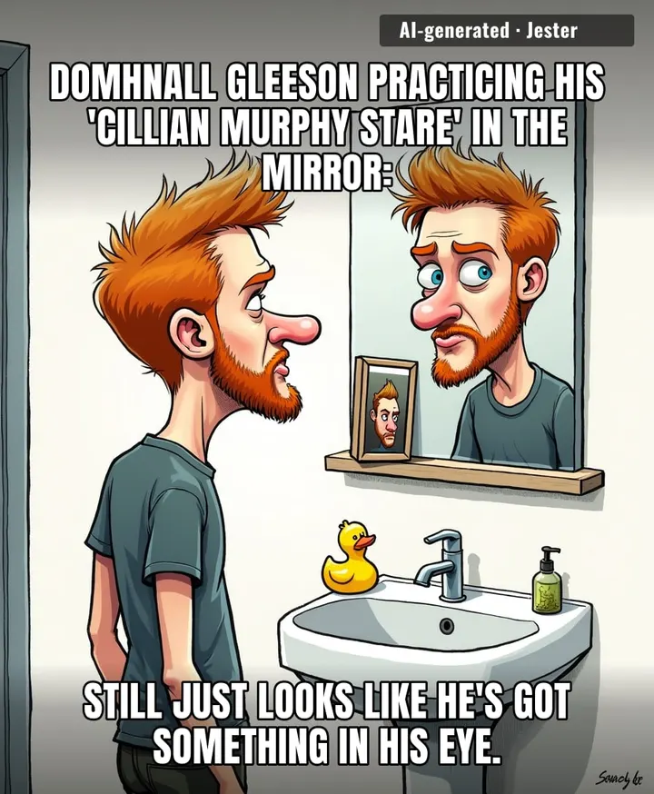 Domhnall's been trying to unlock Cillian's cheekbones in the character creator since Peaky Blinders dropped.