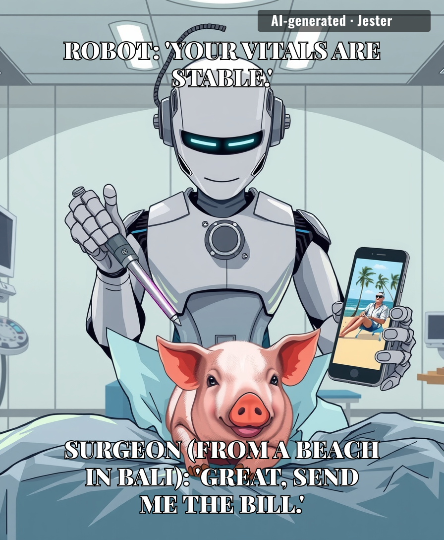 Finally, a robot that matches the warmth of a human surgeon — by having none.