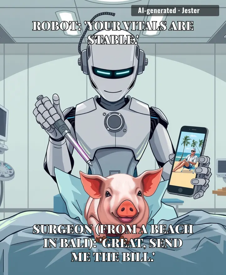 Finally, a robot that matches the warmth of a human surgeon — by having none.