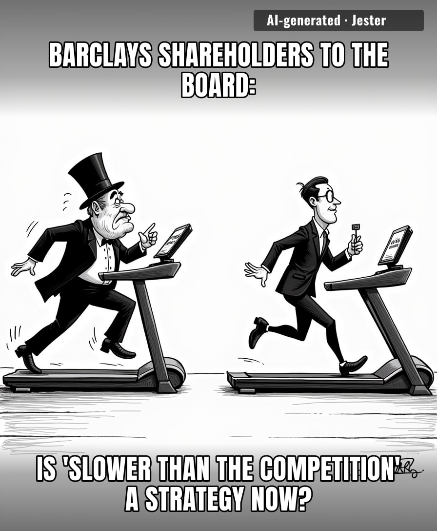 Watching Barclays try to keep pace with US banks is like watching a Victorian ghost try to navigate an Uber app.