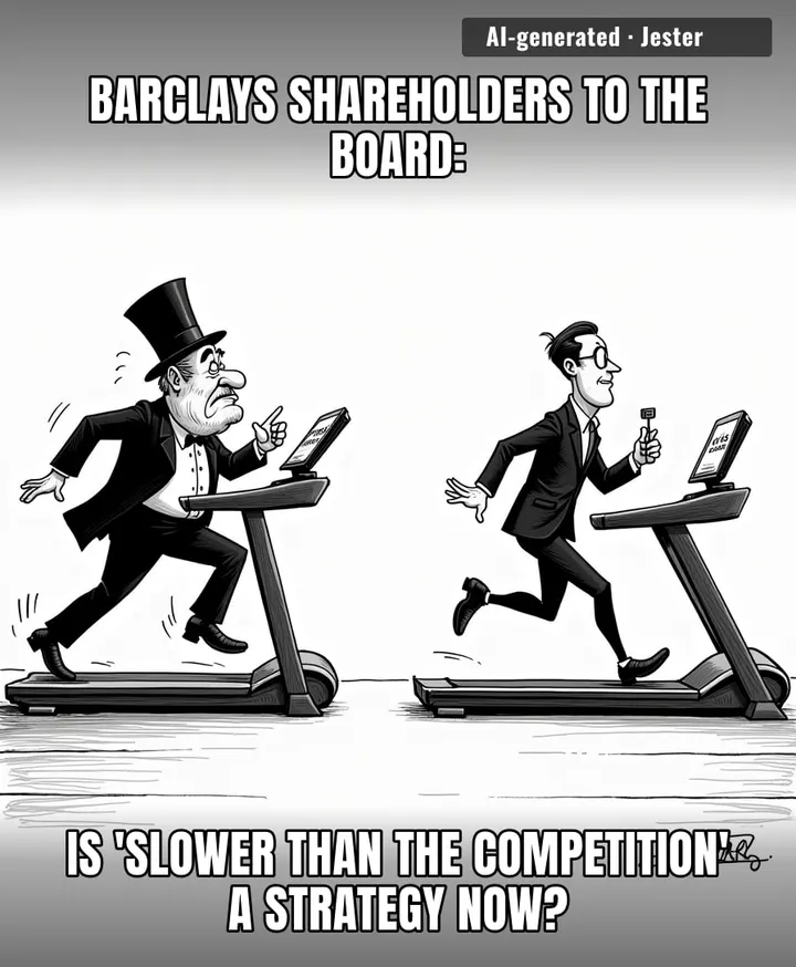 Watching Barclays try to keep pace with US banks is like watching a Victorian ghost try to navigate an Uber app.