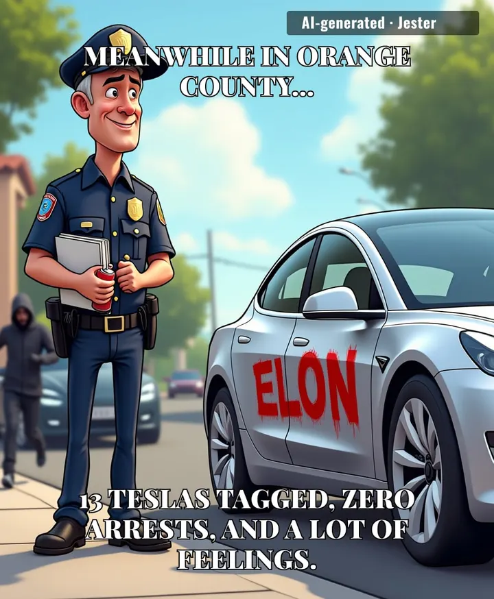 The only thing devaluing Teslas faster than a Musk tweet is a can of spray paint.
