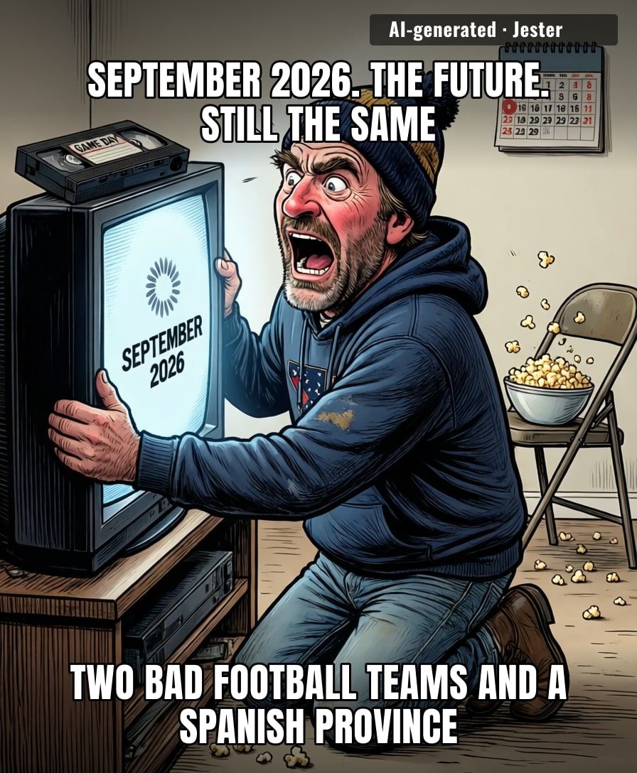 you clicked a live blog for a game that hasn't kicked off for another 18 months