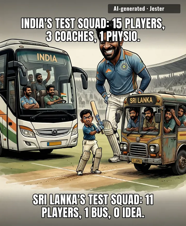 Sri Lanka's Test strategy is basically hoping India forgets they're playing.