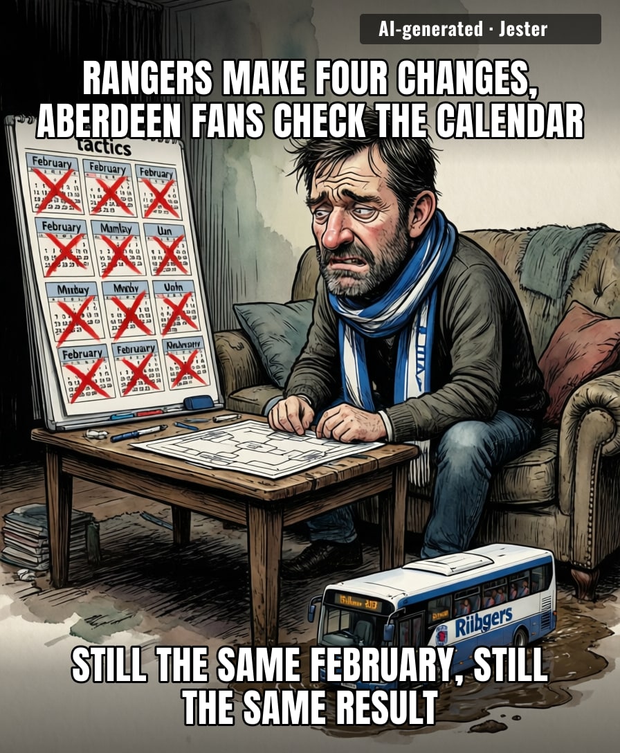 Rangers' squad rotation is just shuffling deck chairs on a sinking ship that's somehow still in the same league.