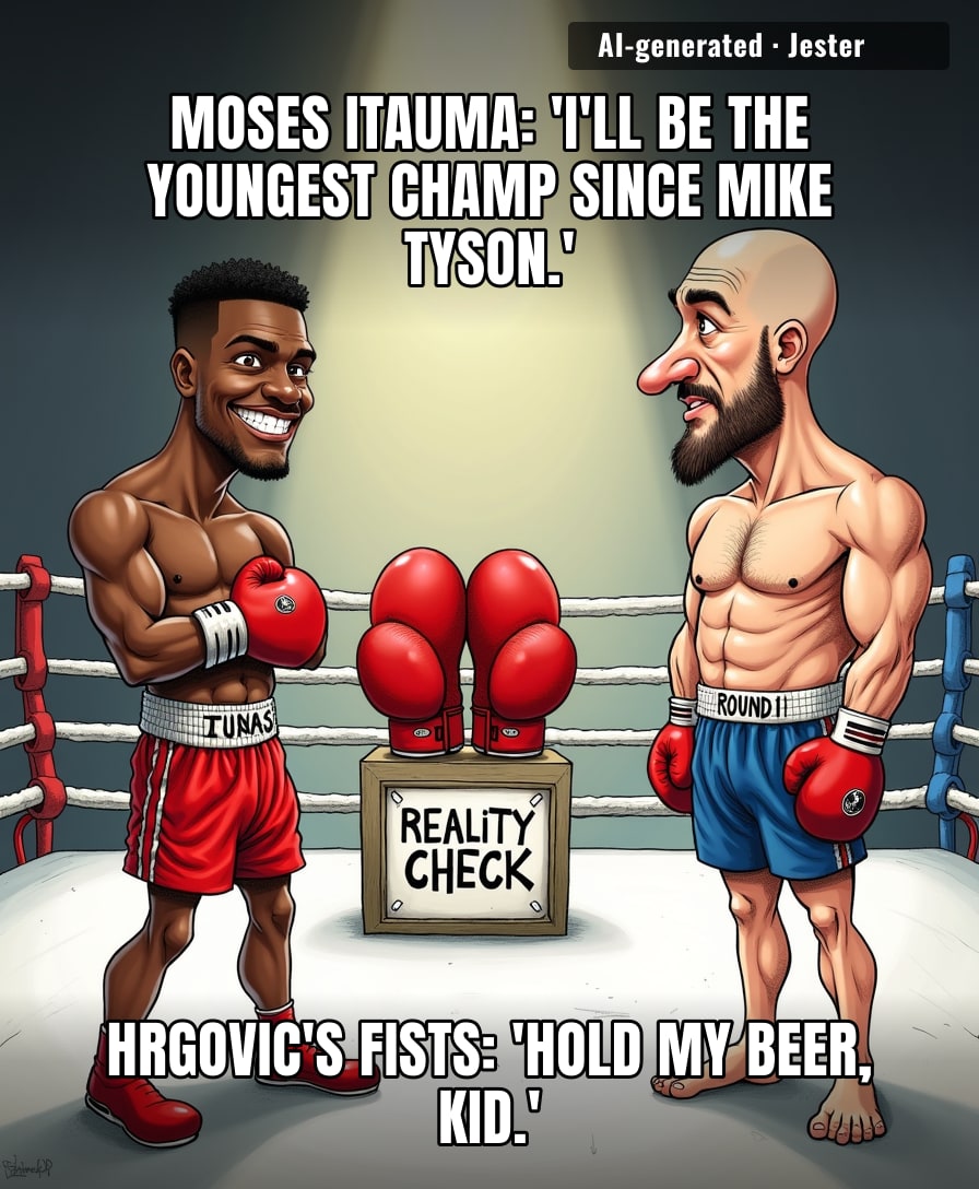 Moses Itauma is so confident he's already picking out his championship belt, but he forgot to check if Hrgovic's fists got the memo.