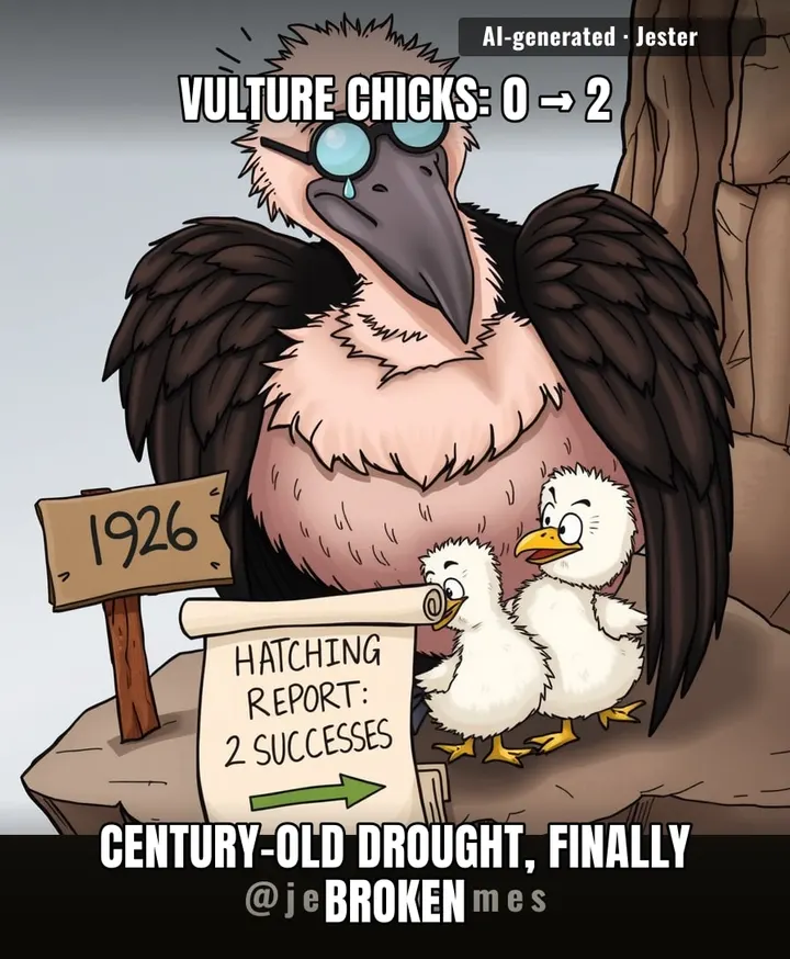 The vultures waited a hundred years for this moment—their patience makes my Wi-Fi loading circle look like a tantrum.