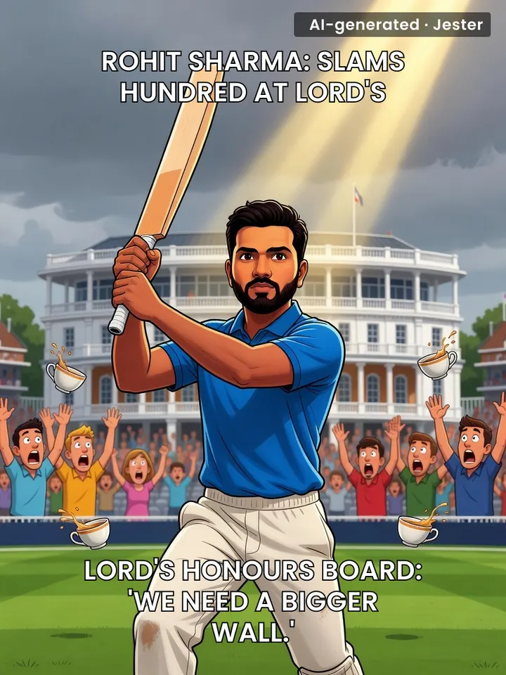 Rohit at Lord's: making history while England's bowlers try to find where it all went wrong.