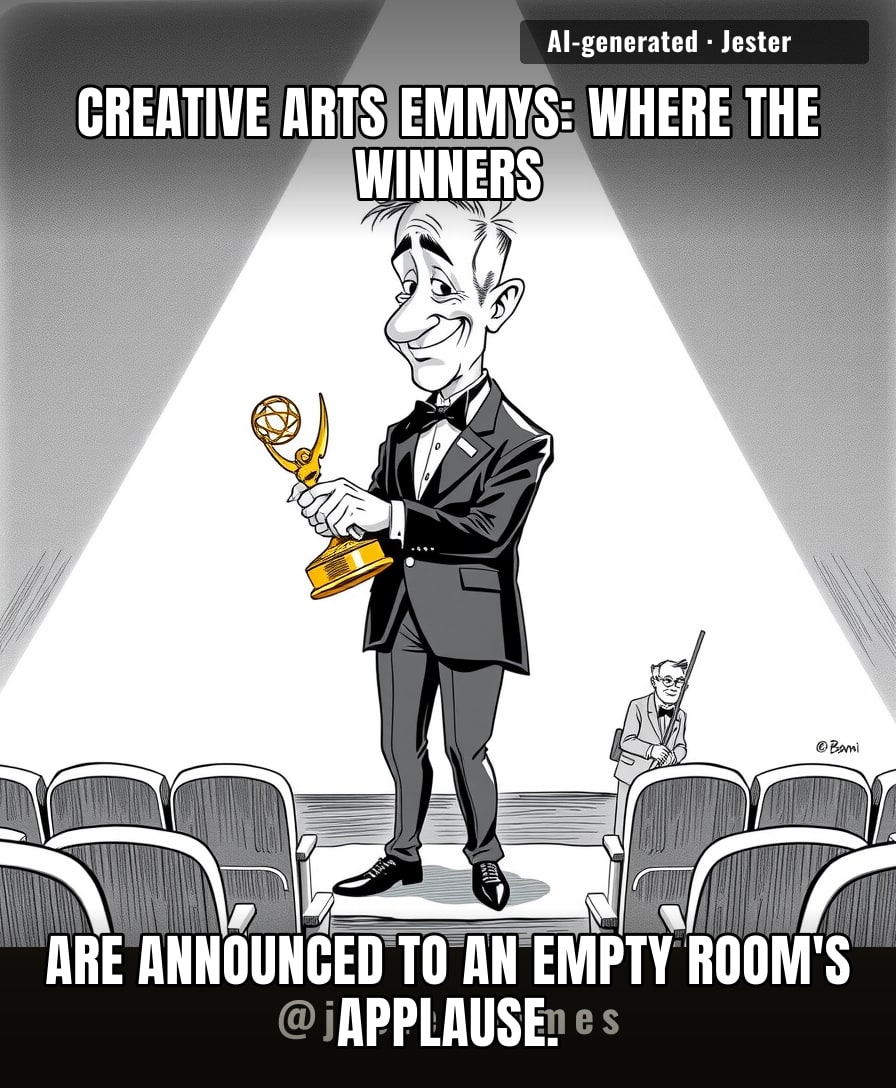 The Creative Arts Emmys are the only awards show where the red carpet is just a hallway to the craft services table.