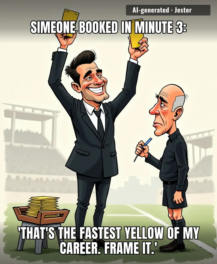 Diego Simeone treats yellow cards like a punch-card: eleven more and he gets a free espresso.