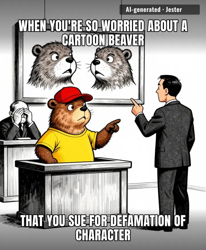corporate law is just paying someone $500/hour to argue about which way a cartoon mammal is pointing.