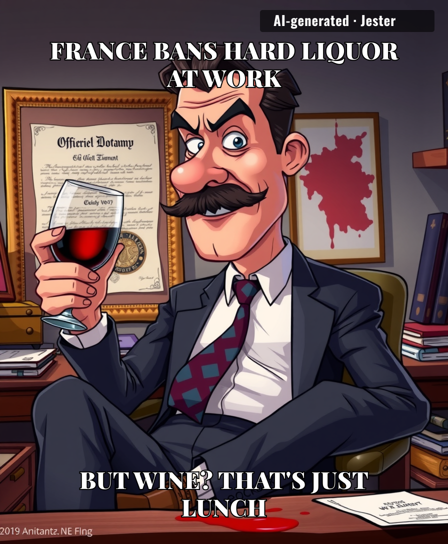 France's alcohol ban at work: carefully designed to affect zero French people.