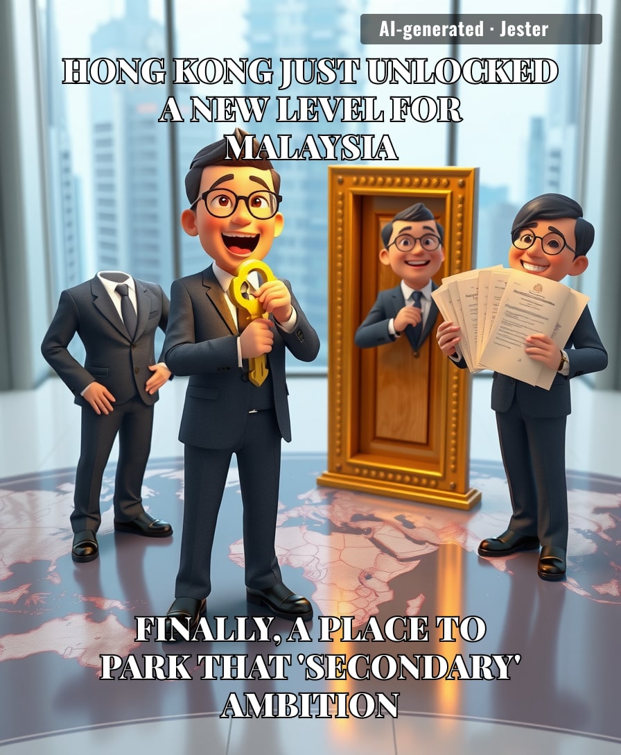 Nothing says fiscal responsibility like flying your entire financial team halfway across the globe just to ask a neighbor if you can borrow their stock exchange for a while.