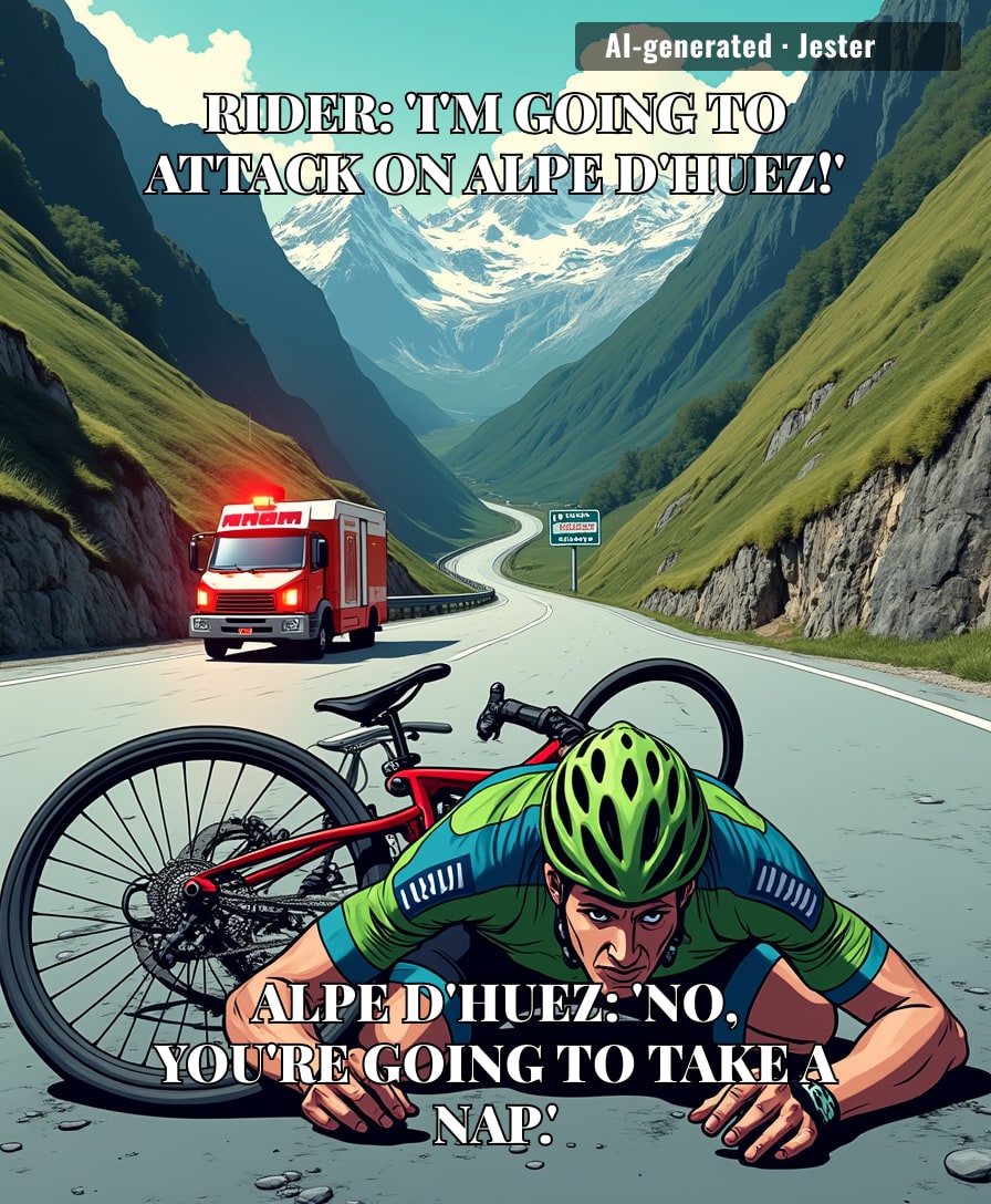 Alpe d'Huez: the only climb that hands out DNFs like participation trophies.