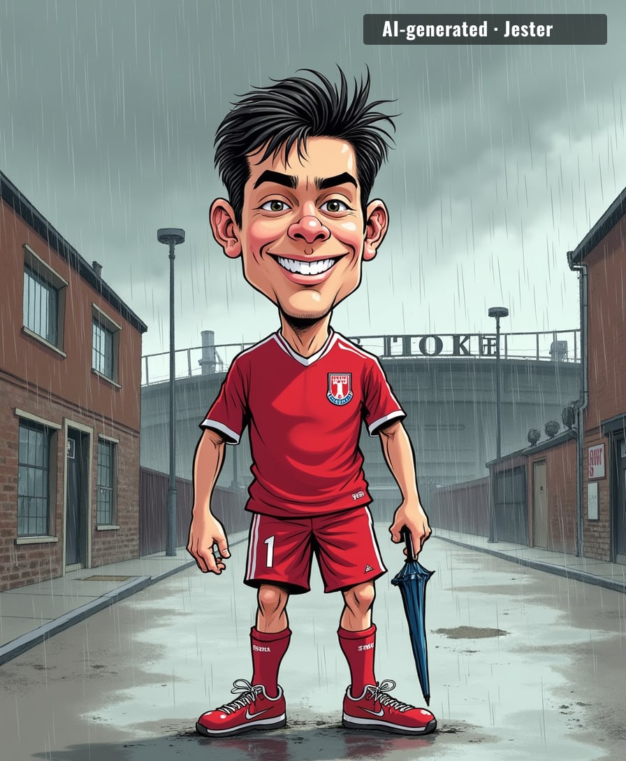 Stoke City paid for a midfielder who's never kicked a ball in the Premier League — at least the weather's consistent with his career trajectory.