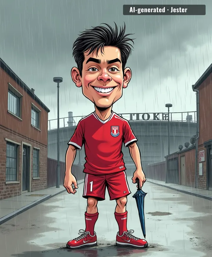Stoke City paid for a midfielder who's never kicked a ball in the Premier League — at least the weather's consistent with his career trajectory.