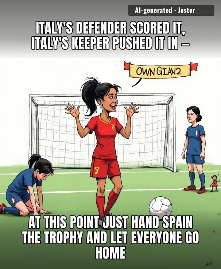 italy's best defender was their own keeper.