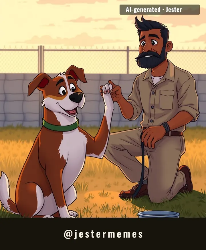 120 dogs who flunked the 'adoptable' label — and the men who know exactly how that feels.