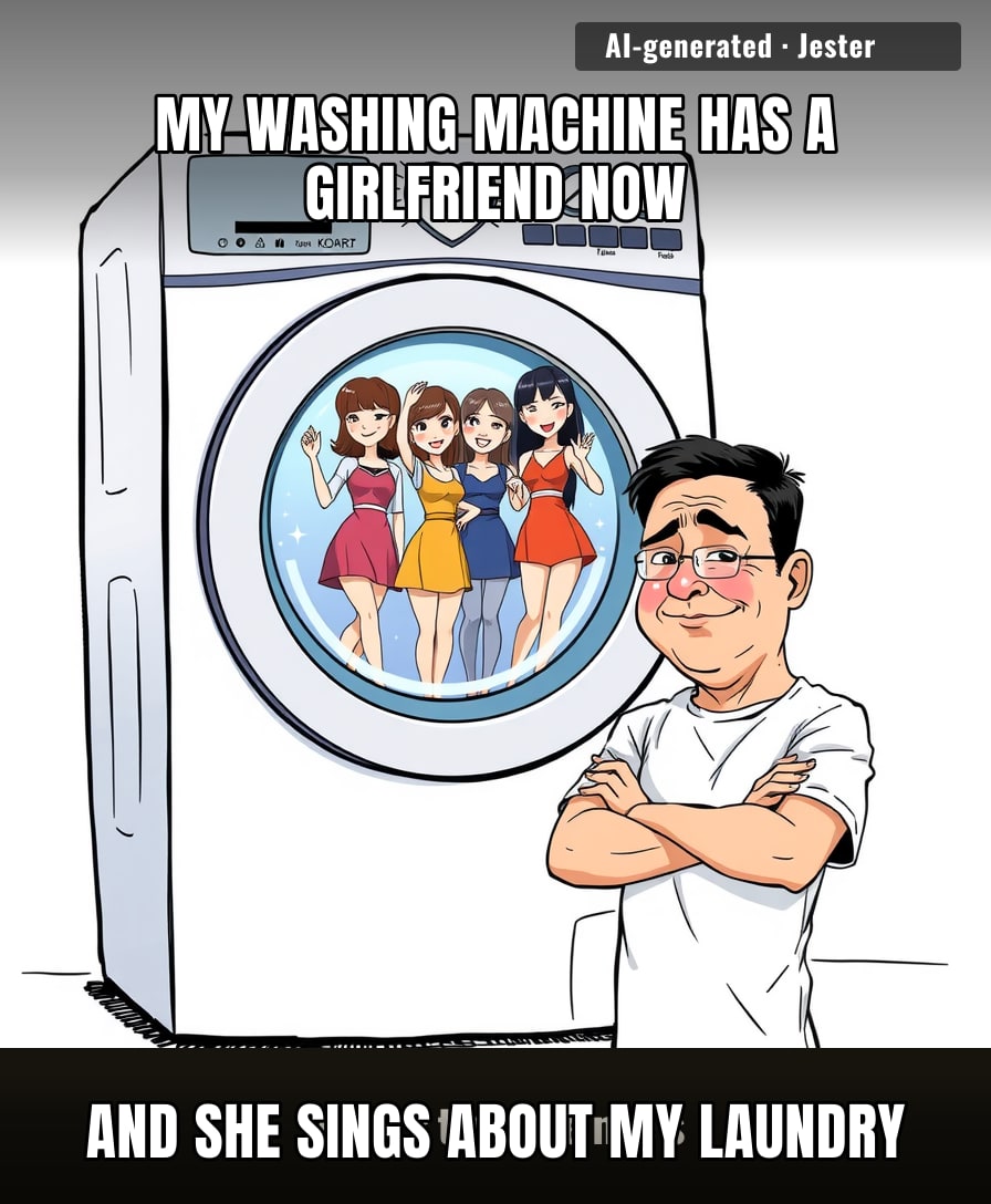 LG really said: your clothes aren't the only thing getting cleaned out — your parasocial relationships are.