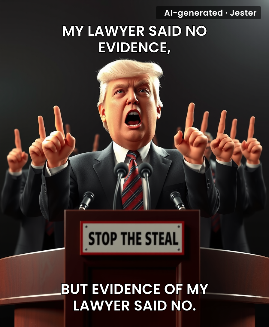 Trump's latest address proved he's the undisputed GOAT of losing gracefully... by denying he lost at all.