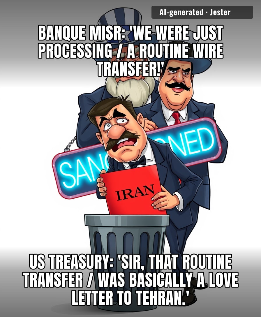 Turns out the easiest way to get the US Treasury's attention isn't money laundering, it's just being the bank that hits 'Reply All' on a sanctioned email thread.