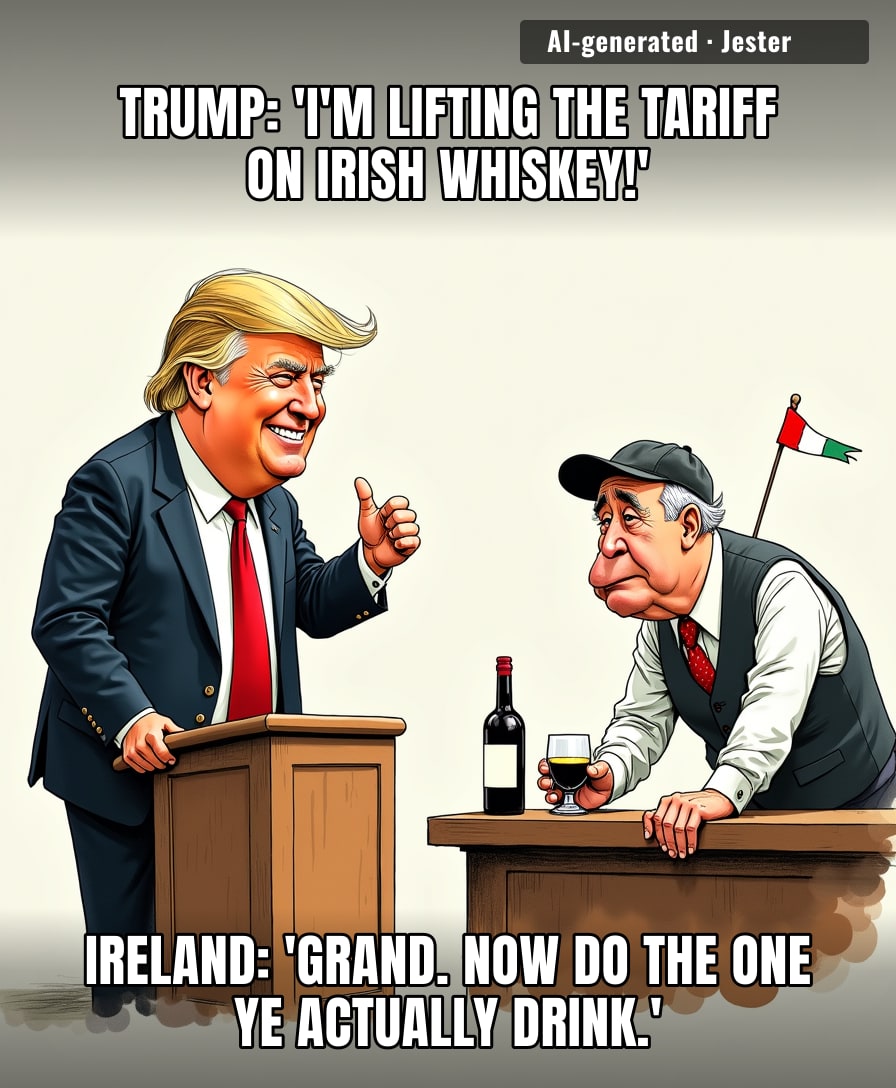 He flew 4,000 miles to Dublin to protect a distillery that's been in Boston since 1823.