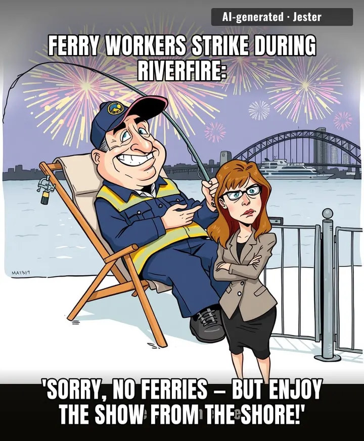 Brisbane's ferry workers just proved they're the only ones who know how to make a grand exit.