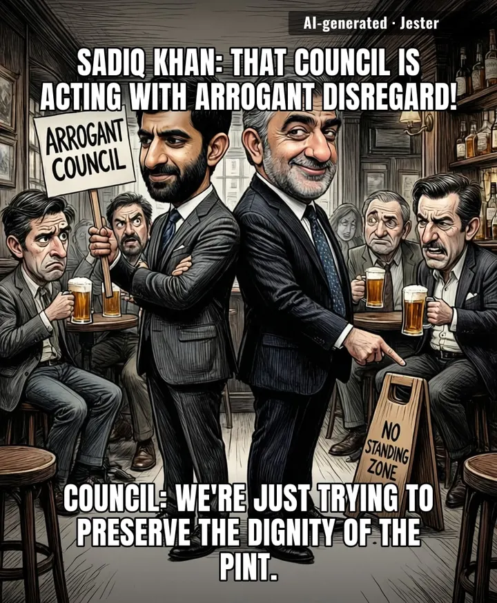 Imagine needing a city-wide policy to remind people that the true essence of British culture is the right to get tipsy while awkwardly swaying in a crowded corridor.