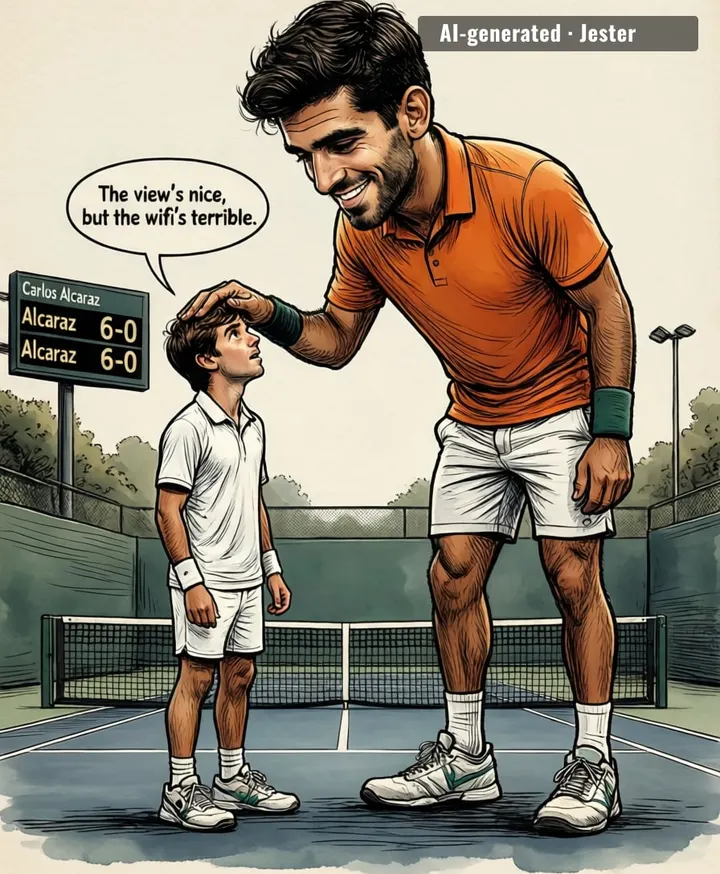 Jaime Faria's dream of tennis glory is just Carlos Alcaraz's Tuesday.