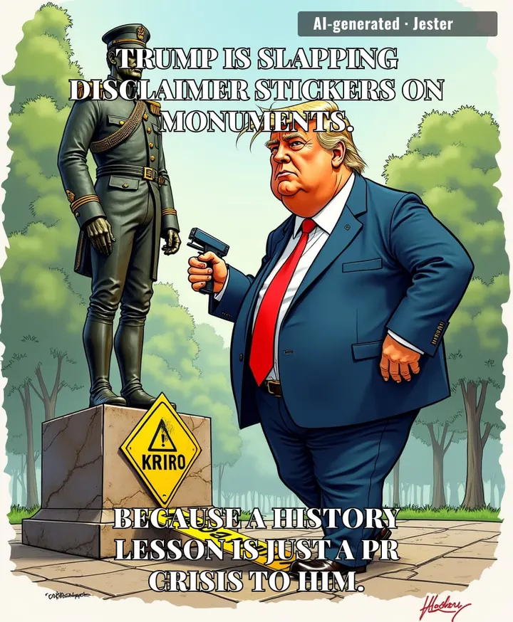 When you find yourself entering a heated debate with a piece of bronze that has been dead for two centuries, maybe it is time to log off and touch grass.