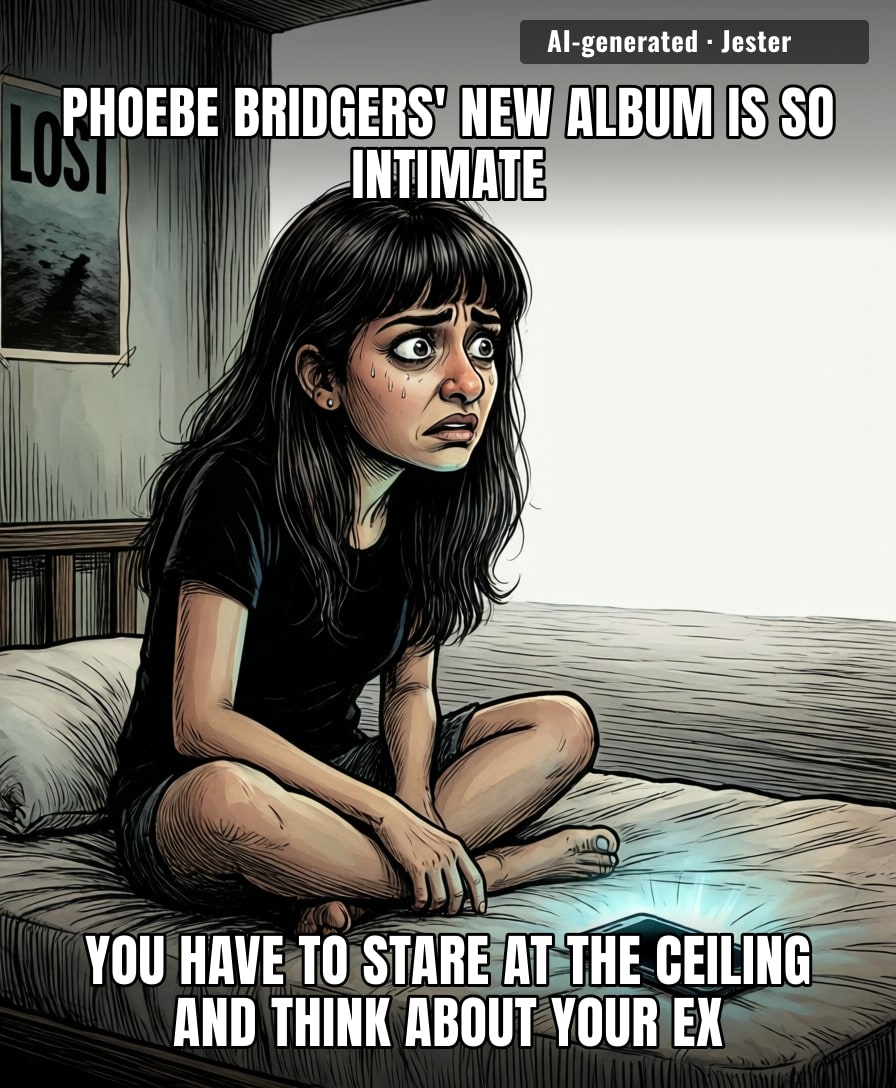 Nobody tell Phoebe that the only thing more intimate than her album is the silence in my group chat after I sent the song link.