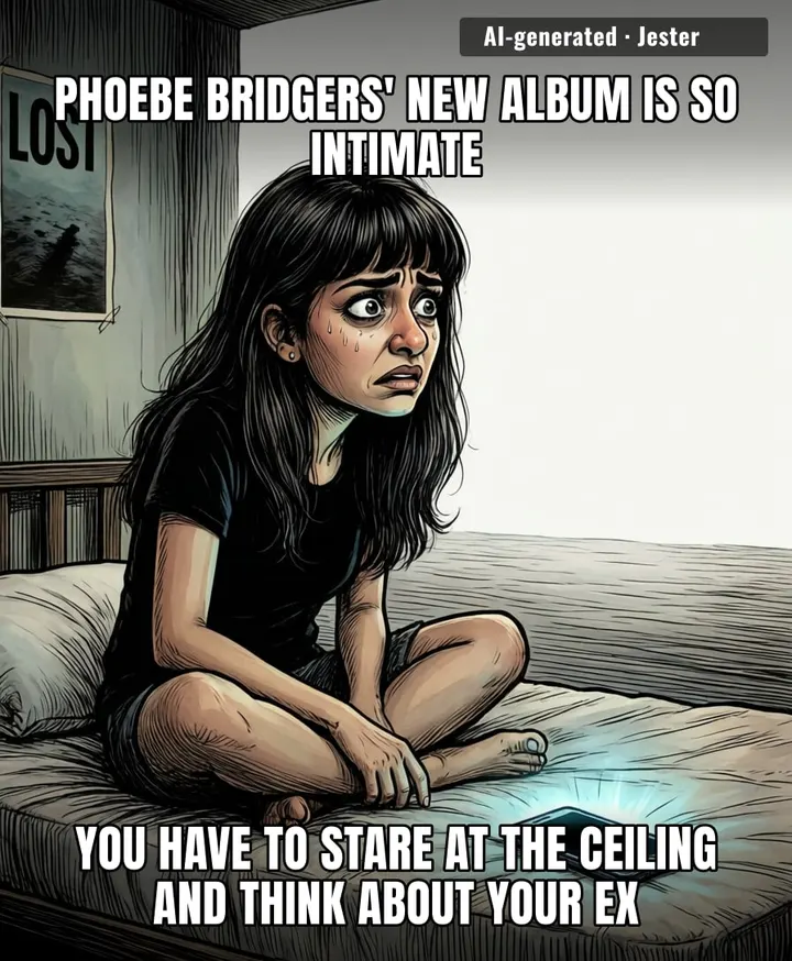 Nobody tell Phoebe that the only thing more intimate than her album is the silence in my group chat after I sent the song link.
